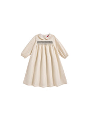 Smocked Dress - Cream