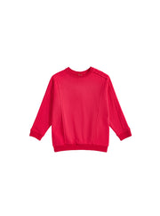 French Terry Cut Top - Hot Coral