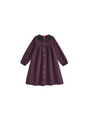 Plaid Sailor Collar Dress
