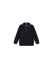Plaid Collar Pocket Polo