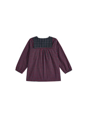 Plaid Sailor Collar Shirt