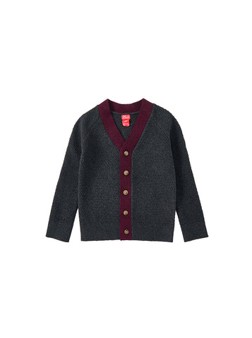 Cardigan Bubble Knit Sweater