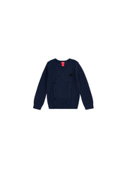 Cardigan Buttons Emblem Sweater