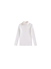 Basic Turtleneck Sweater - Cream White