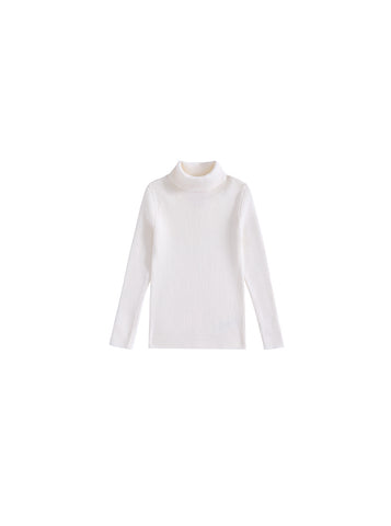 Basic Turtleneck Sweater - Cream White