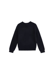 Crochet Knit Sweater - Black