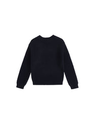 Crochet Knit Sweater - Black