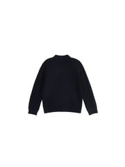 Crochet Knit Cardigan - Black