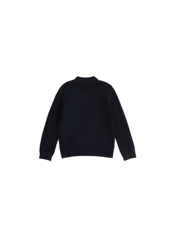 Crochet Knit Cardigan - Black