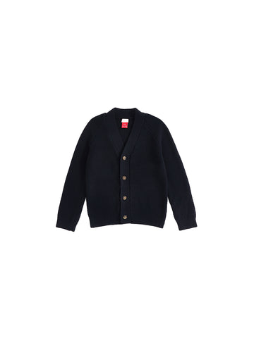 Crochet Knit Cardigan - Black