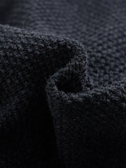 Crochet Knit Cardigan - Charcoal