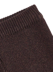 Rib Knit Leggings - Brown