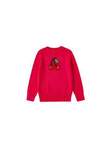 Cherry Sweater - Hot Rose Pink