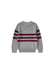 Striped Sweater - Ash Grey