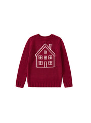 Big House Sweater - Burnt Red Mix