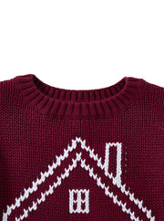Big House Sweater - Wine mix