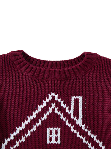 Big House Sweater - Wine mix