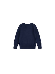 Emblem Sweater - Dk. Navy/Hot Rose Pink