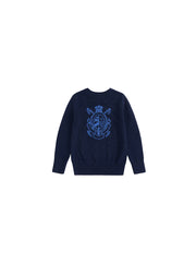 Emblem Sweater - Dk. Navy/Royal Blue