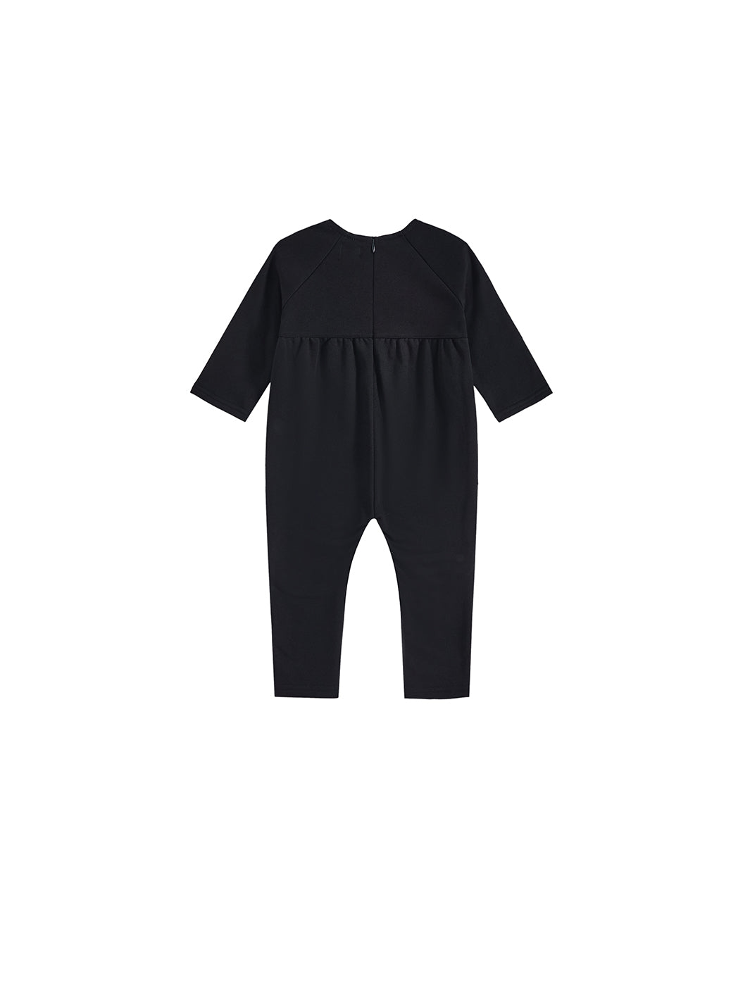 Solid Overall Robe - Black