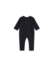 Solid Overall Robe - Black