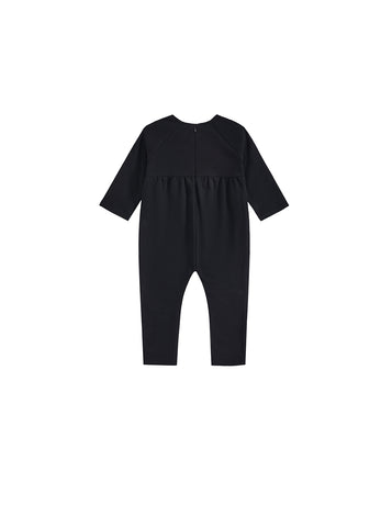 Solid Overall Robe - Black