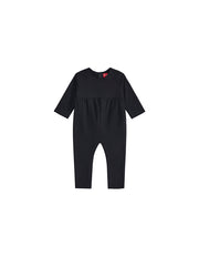 Solid Overall Robe - Black