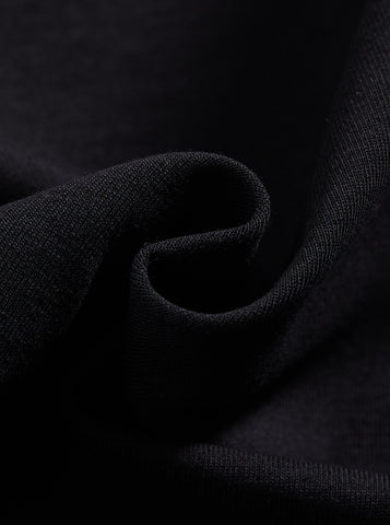 Mock Neck Buttons Robe
