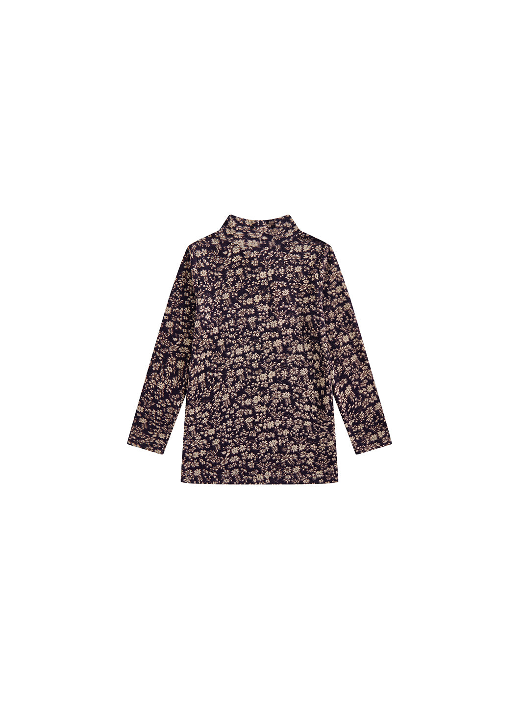 Floral Mock Neck T-shirt