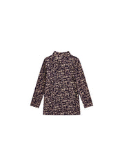 Floral Mock Neck T-shirt