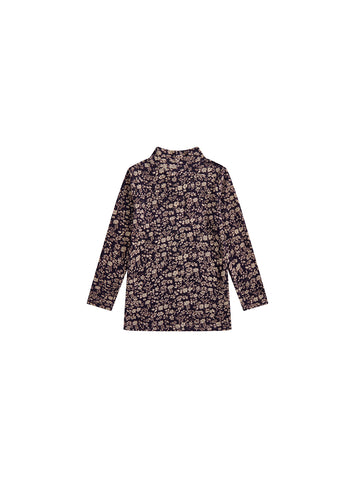 Floral Mock Neck T-shirt