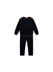 Velour Button Set - Black