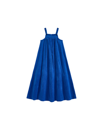 Jumper Cotton Velour Ribbon Robe - Cobalt
