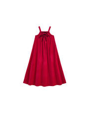 Jumper Cotton Velour Ribbon Robe - Strawberry