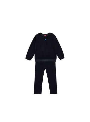 Boy Cotton Velour Emblem Set