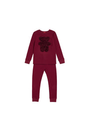Fur Bear Set - Maroon