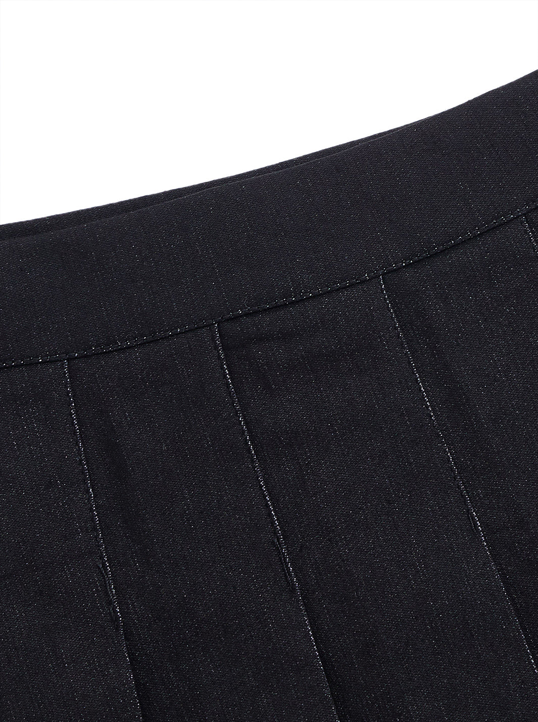 Denim Pleated Skirt