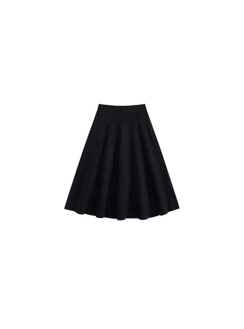 Scuba Thin Tea-Length Skirt