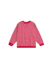 Classic Stripe Top - Burgundy/White