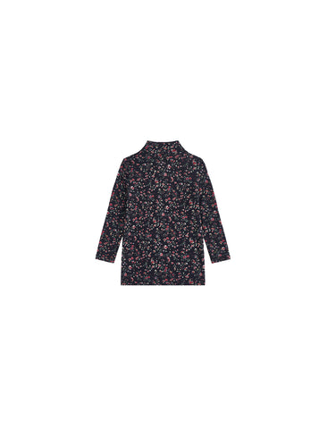 Floral Mock Neck T-shirt