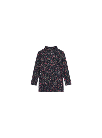 Floral Mock Neck T-shirt
