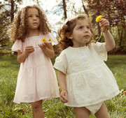 Pale Pink Daisy Floral Dress