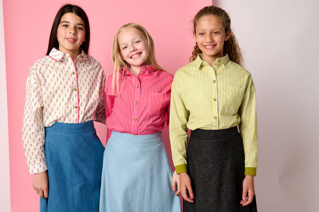 Striped Shirt - Pink/Orange Stripe
