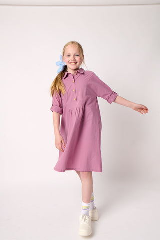 Bib Dress - Purple
