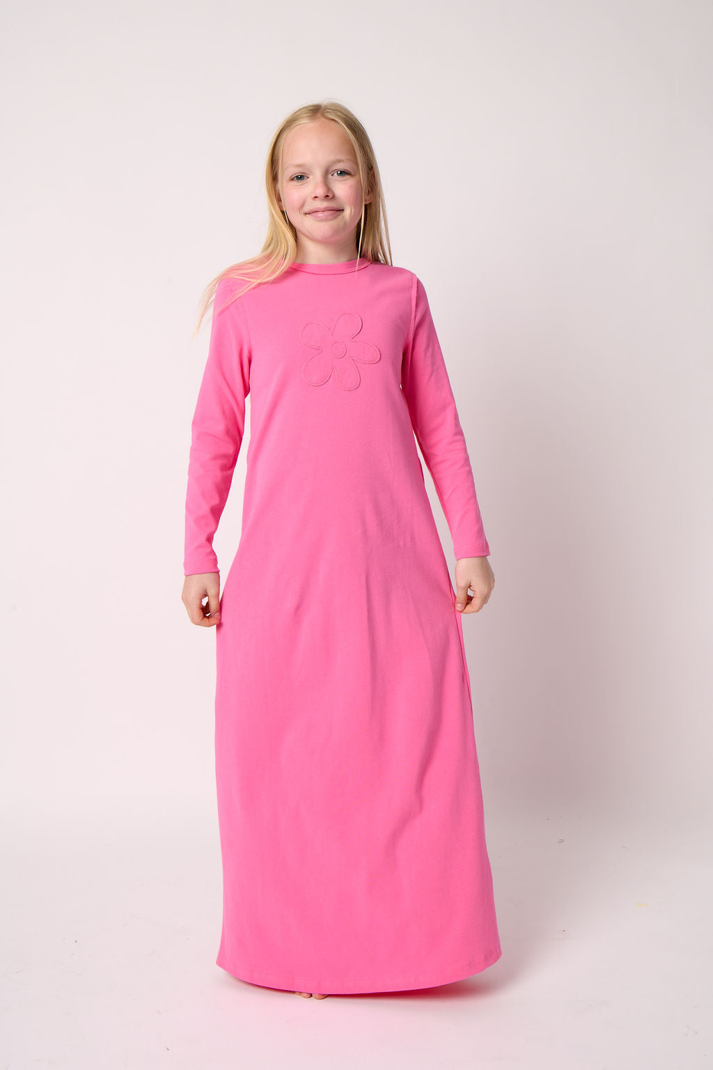 Flower Raw Edge Nightgown