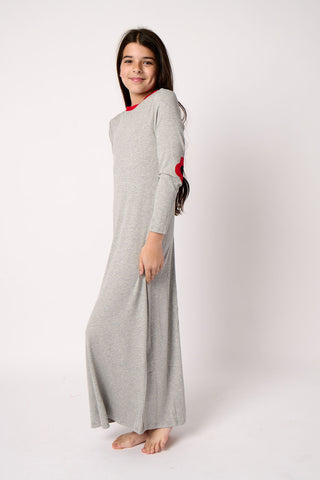 Flower Elbow Patch Nightgown