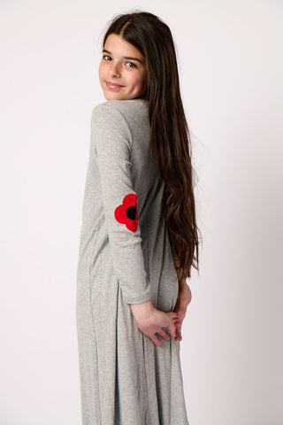 Flower Elbow Patch Nightgown
