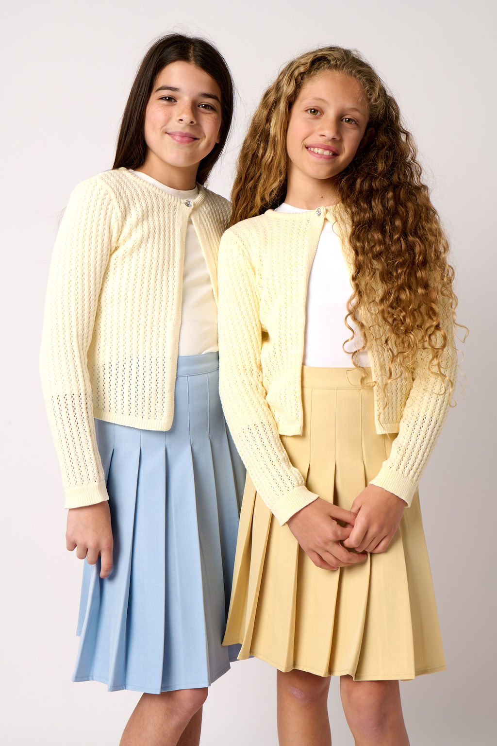 Crop Length Sweater - Almond White