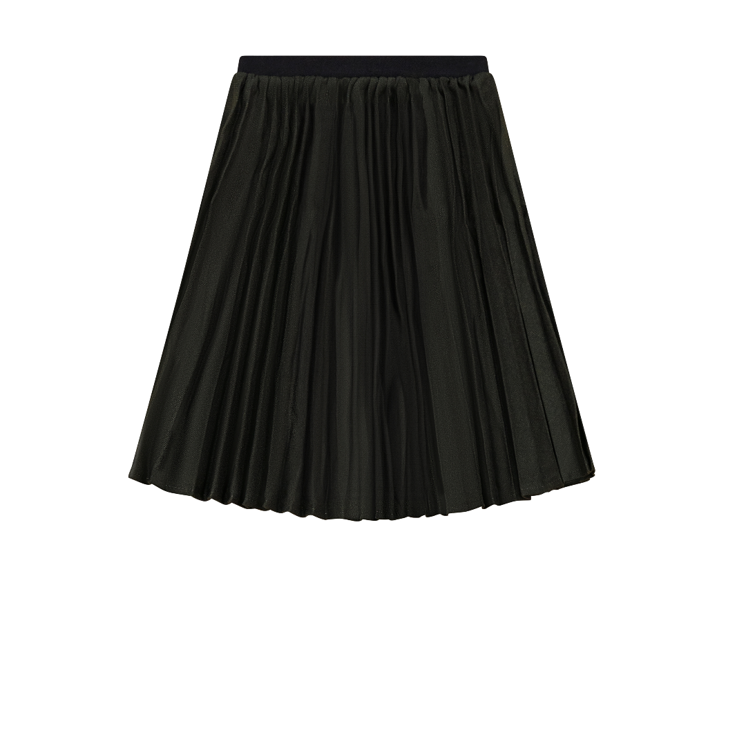 Accordion Pleated Skirt - Khaki