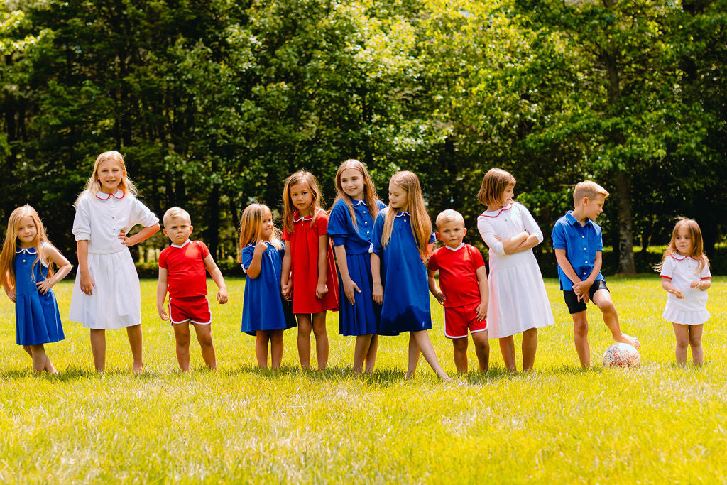 Color Combo Dress - Deep Royal blue